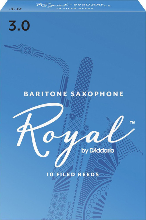 RLB1030 Royal Bariton Saksafon Kamışı No: 3.0 (Profesyonel/Eğitim) - 10'lu Paket | Orta Sertlik, Dolgun Baslar