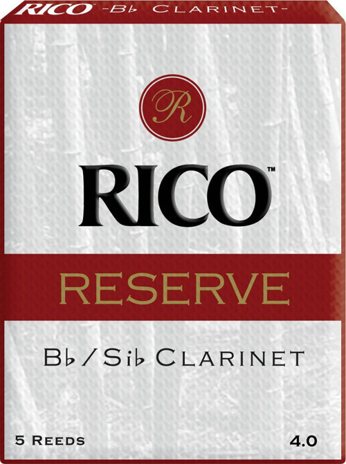 RCR0540 Reserve Bb Klarnet Kamışı No: 4.0 (Profesyonel) - 5'li Paket | Çok Sert Yapı, Güçlü Nefes Desteği ve K