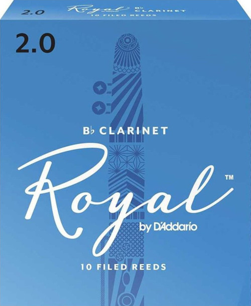 RCB1020 Royal Bb Klarnet Kamışı No: 2.0 (Başlangıç/Eğitim) - 10'lu Paket | Kolay Üfleme, Eğitim İçin İdeal ve