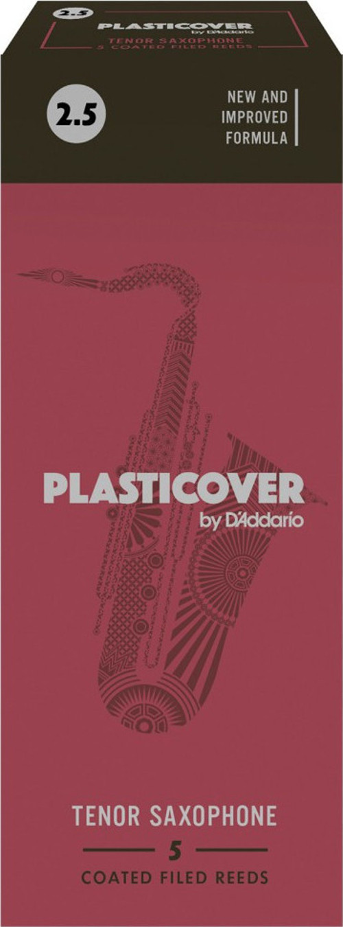 RRP05TSX250 Plasticover Tenor Saksafon Kamışı No: 2.5 (Profesyonel) - 5'li Paket | Neme Dayanıklı, Parlak Ses
