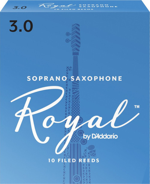 RIB1030 Royal Soprano Saksafon Kamışı No: 3.0 (Orta Seviye/Eğitim) - 10'lu Paket | Caz ve Klasik İçin Çok Yönl