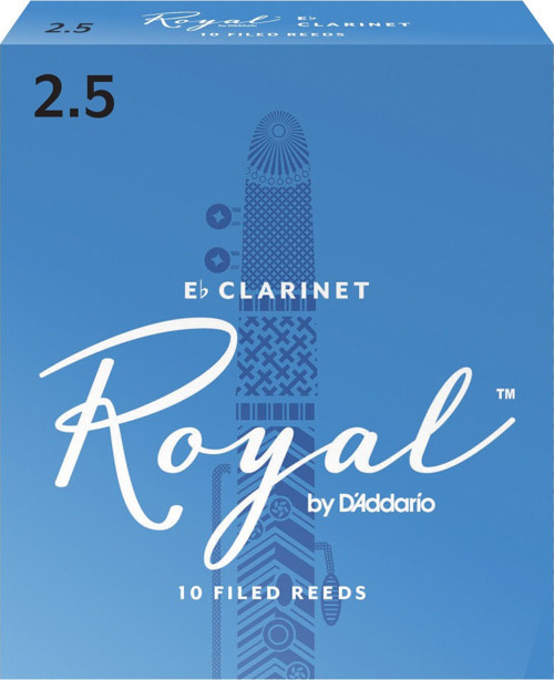 RBB1025 Royal Eb Klarnet Kamışı No: 2.5 (Orta Seviye/Eğitim) - 10'lu Paket | Standart Sertlik, Net Ses ve Fran