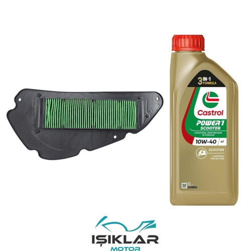 Honda Honda Sh 125İ Castrol Yağ Ve Hava Filtre Bakım Seti Bs0008