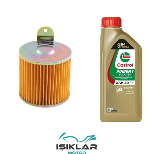 Motolux Ceo 110 125 Castrol Yağ Ve Hava Filtre Bakım Seti Bs0016