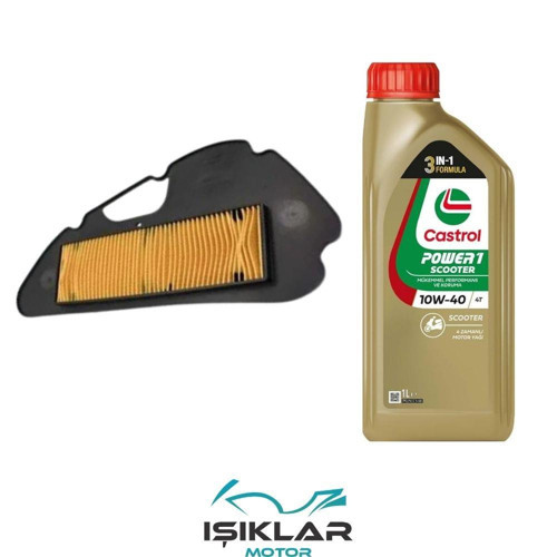 Rks Freccia 125 Castrol Yağ Ve Hava Filtre Bakım Seti Bs0024
