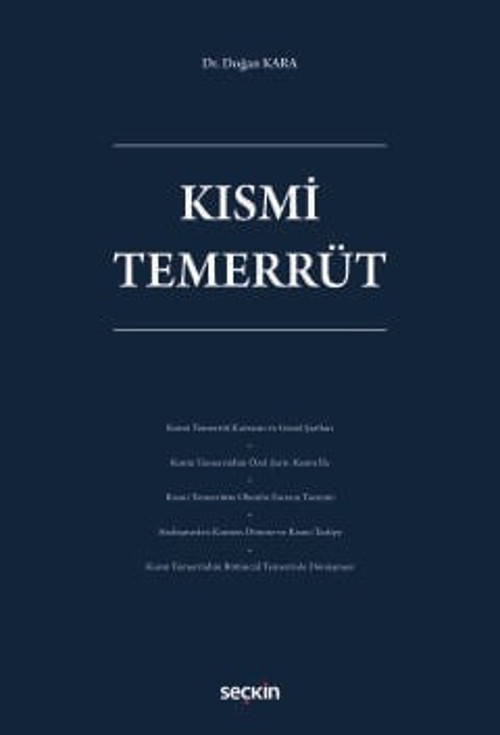 Kısmi Temerrüt Dr. Doğan Kara 1. Baskı, Ocak 2026