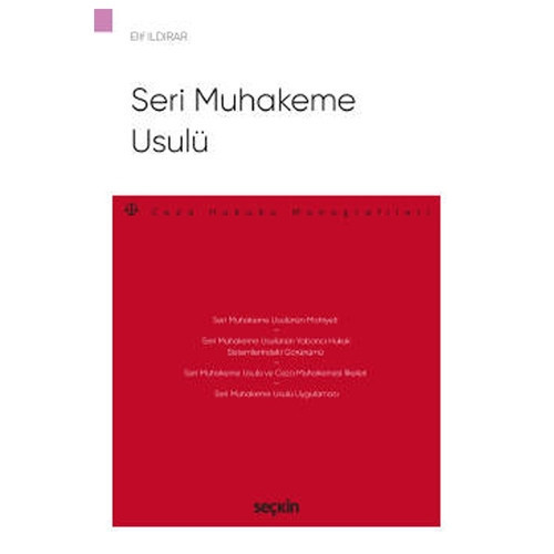 Seri Muhakeme Usulü Elif İldirar 2021/01