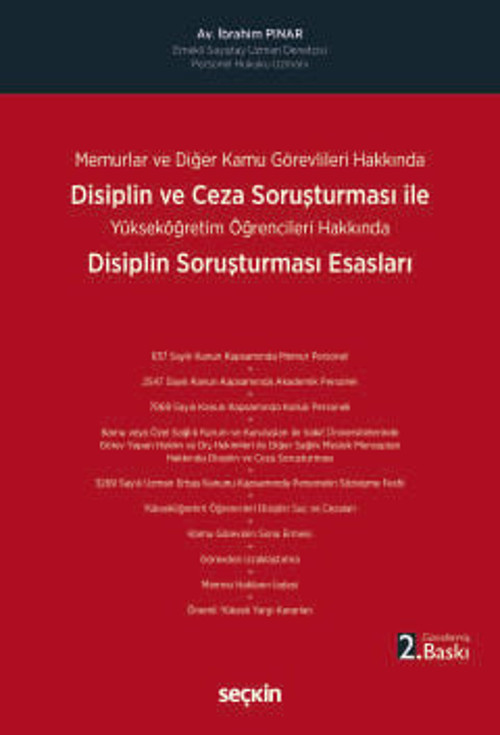 Memurlar ve Diğer Kamu Görevlileri Hakkında Disiplin ve Ceza Soruşturması İle Disiplin Soruşturması Esasları Yükseköğret