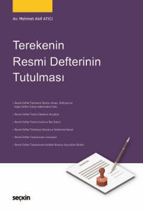 Terekenin Resmi Defterinin Tutulması Mehmet Akif Atıcı 1. Baskı, Ocak 2025