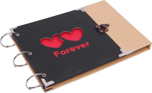 Forever Albüm Kilitli Kalp Modeli Resim Çerçeveli Hediyelik