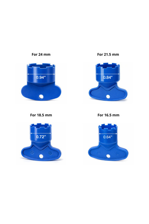 Gömme/Gizli Perlatör Sökme-Takma 4’lü Anahtar Seti | ØM24 – ØM21.5 – ØM18.5 – ØM16.5