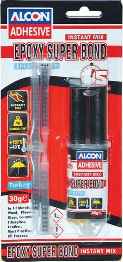 5 Dakika Epoksi Şeffaf Yapıştırıcı Mix Şırıngalı 30 gr M-2313