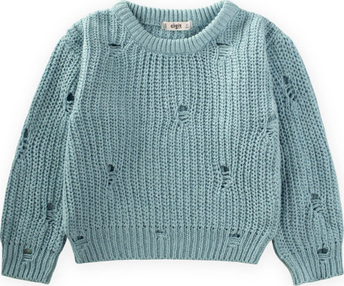 Selanik Triko Kazak 2-8 Yaş Mint Yeşili