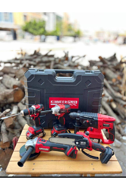 5’Li Profesyonel 21Volt Matkap Hilti Taşlama Somun Sıkma Testere