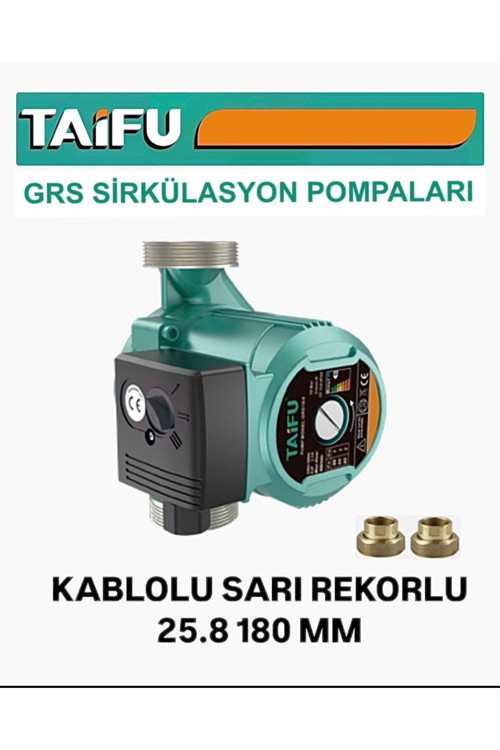 Grs25-8 180Mm Kablolu Sarı Rekorlu Sirkulasyon Pompası