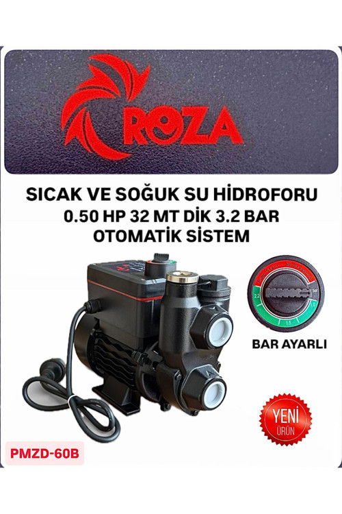 Rmzd-60B Sıcak Ve Soğuk Su Hidroforu 0,50Hp 32 Mt Dik 3,2 Bar Basınç Ayarlı