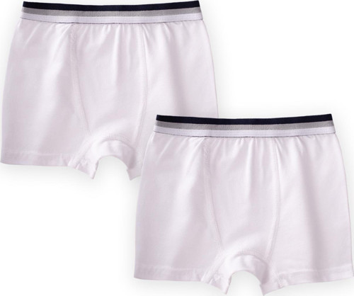İkili Boxer 2-9 Yaş Beyaz