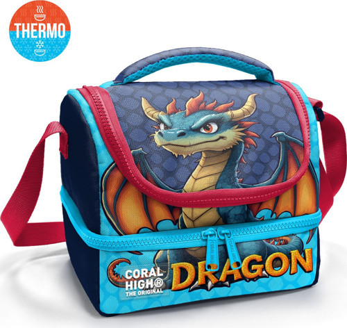 Kids Dragon Desenli Thermo İki Katlı Beslenme Çantası 37206