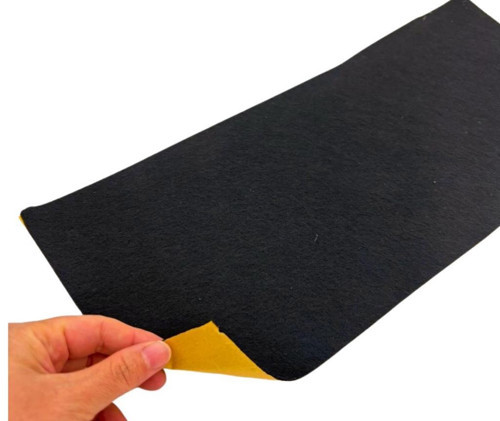 Çanta Aksesuar 2 mm Yapışkanlı Keçe 20x45 Cm Siyah