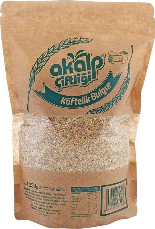 Akalp Çiftliği Taş Değirmende Çekme Köftelik Bulgur 1250 Gr.
