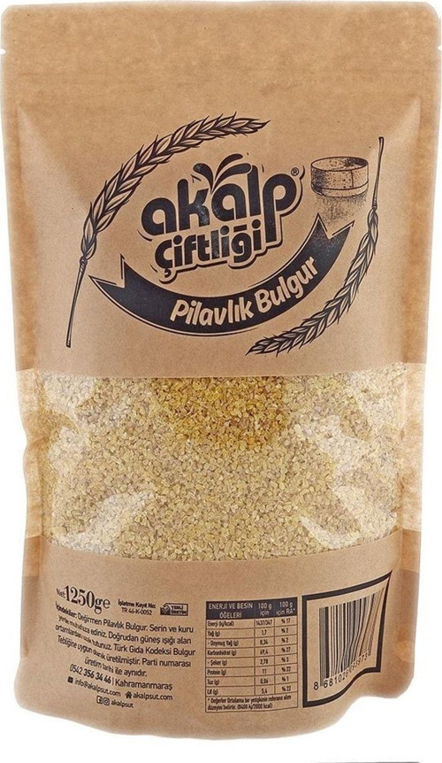 Akalp Gurme Taş Değirmende Çekme Pilavlık Bulgur 1250 Gr.