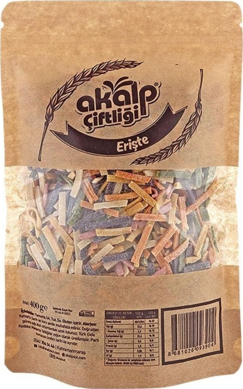 Akalp Çiftliği Ev Yapımı Sebzeli Erişte 400 Gr