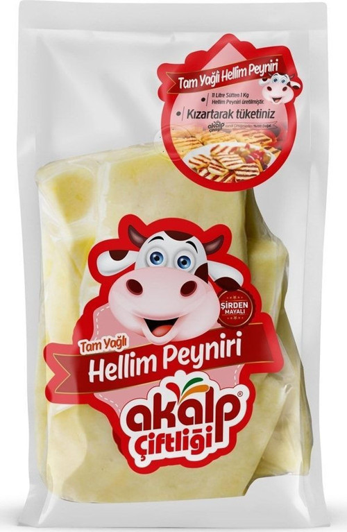 Akalp Çiftliği Tam Yağlı Hellim Peyniri 500 Gr