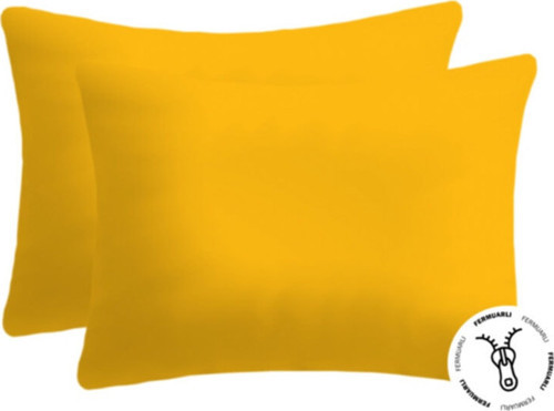%100 Pamuklu Fermuarlı Yastık Kılıfı | 50x70 ( 2 Adet )