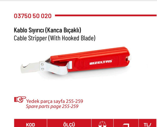 Kablo Sıyırıcı (Kanca Bıçaklı)
