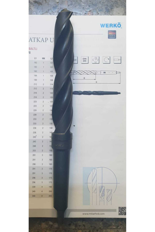 Mors Konik Saplı Matkapucu (Hss) 30Mm