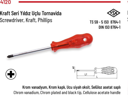 Yıldız Tornavida (Kraft Seri) 6x150