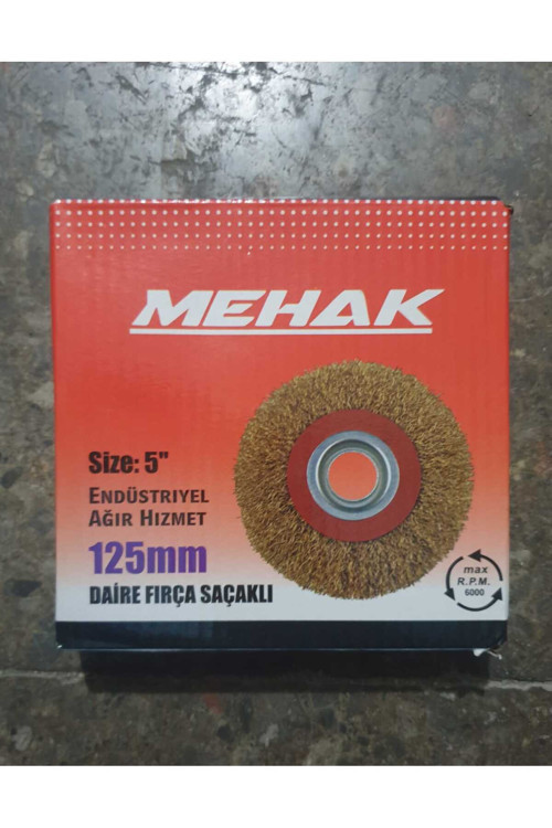 Saçaklı Dairesel Tel Fırça 125Mm