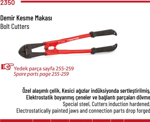 Demir Kesme Makası 18 İnç (450Mm)