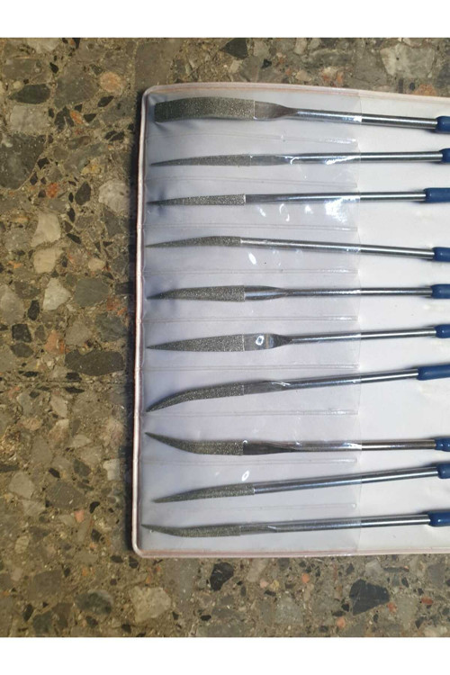 Elmas Kalıpçı Eğe Seti 140Mm Eğri