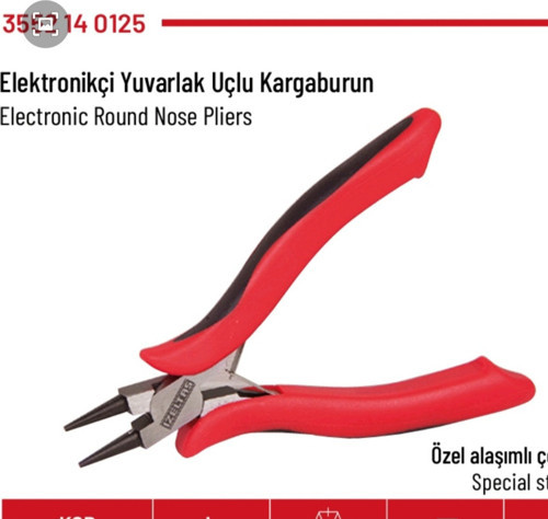 Elektronikçi Yuvarlak Uçlu Kargaburun (Takı Pensesi)
