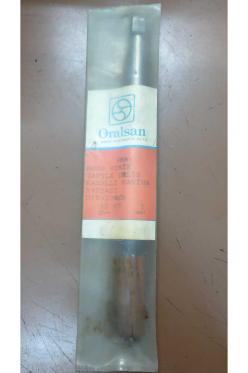Makina Raybası (Mors Konik Şaftlı Helis Kanallı) 12Mm
