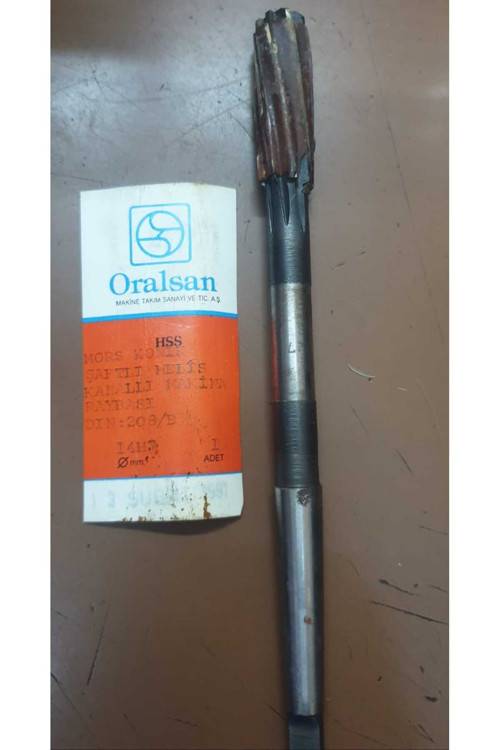 Makina Raybası (Mors Konik Şaftlı Helis Kanallı) 14Mm