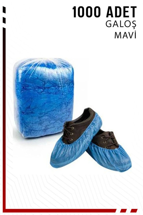 Tek Kullanımlık Kullan At Galoş Mavi (1000 Adet)