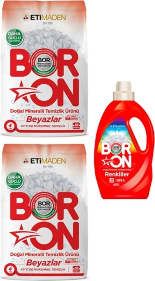 Toz Çamaşır Deterjanı Beyazlar Için 8 Kg Renkliler Için Sıvı Çamaşır Deterjanı 26 Yıkama