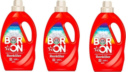 Doğal Mineralli Sıvı Çamaşır Deterjanı Renkliler İçin 3 Adet 77 Yıkama