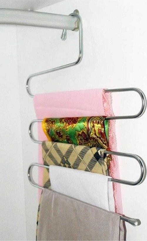 5 Katlı Metal Pantolon Ve Eşarp Askısı 2 Adet