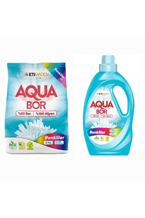 Çamaşır Deterjanı 6 Kg Toz Renkliler İçin + 33 Yıkama Sıvı Renkliler İçin.
