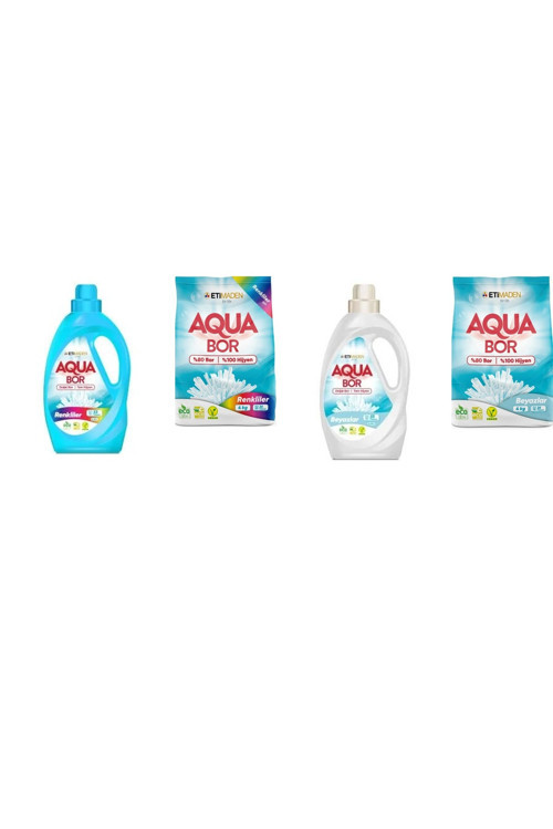 Doğal Mineralli Sıvı Renkliler + 4 Kg Renkliler + Sıvı Beyaz + 4 Kg Beyaz 4’Lü Set