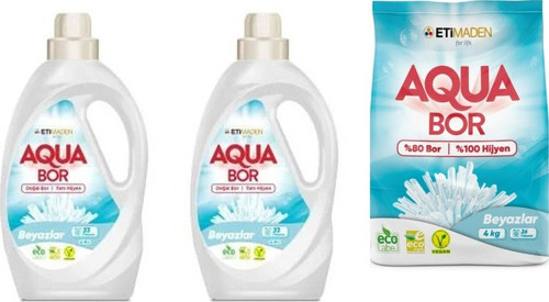 Doğal Mineralli Sıvı Beyaz + Sıvı Beyaz + 4Kg Beyaz Set
