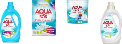 Doğal Mineralli Sıvı Renkliler + 4 Kg Renkliler + Tablet + Sıvı Beyaz 4 Lü Set