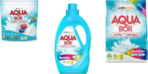 Doğal Mineralli Tablet + Sıvı Renkliler + 4 Kg Renkliler 3’Lü Set