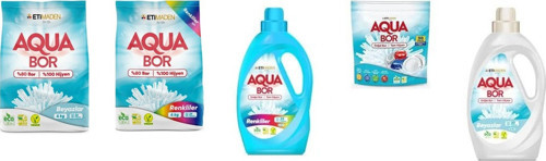 Doğal Mineralli 4 Kg Beyaz + 4 Kg Renkliler + Sıvı Renkliler + Tablet + Sıvı Beyaz 5’Li Set