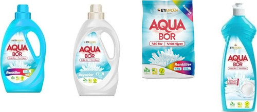 Doğal Mineralli Sıvı Renkliler + Sıvı Beyaz + 4 Kg Renkliler + Elde Bulaşık 4 Lü Set
