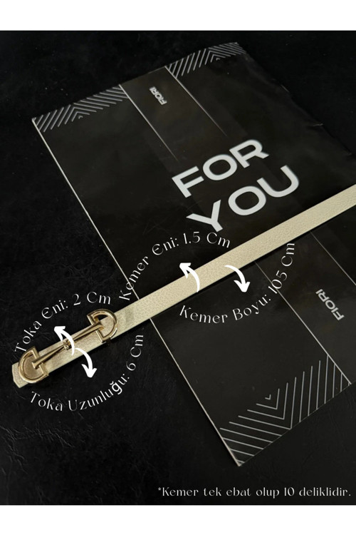 Uzun Tokalı Ince Kadın Kemeri, Ceket Kemeri, Gömlek Kemeri, Elbise Kemeri