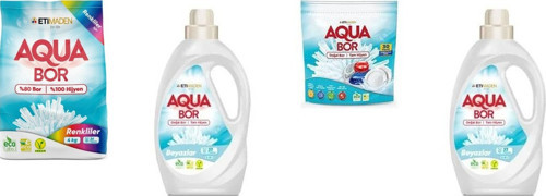 Doğal Mineralli 4 Kg Renkliler + Sıvı Beyaz + Tablet + Sıvı Beyaz 4 Lü Set